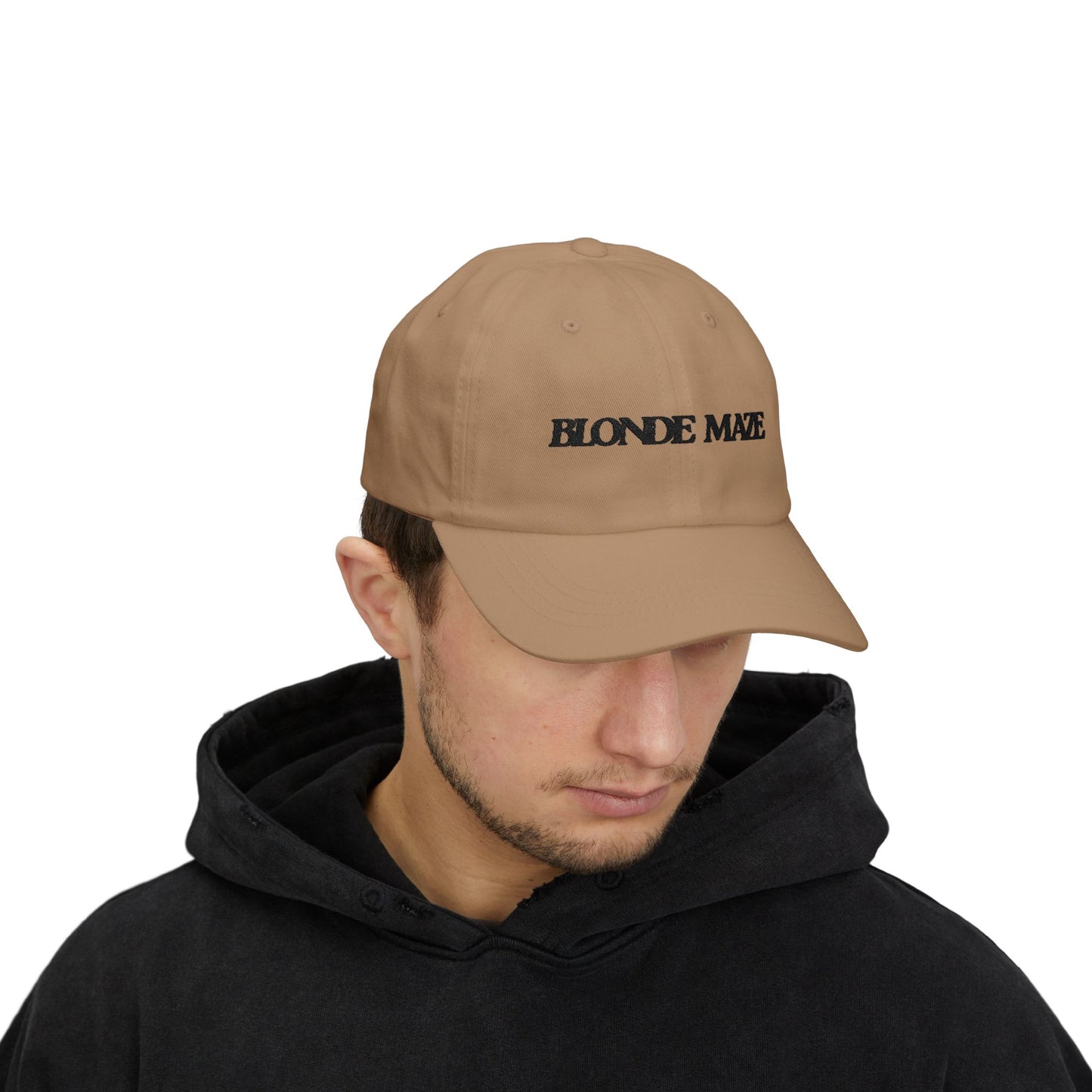 Blonde Maze Embroidered Cap - Black Logo