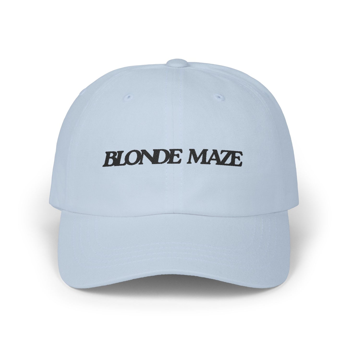 Blonde Maze Embroidered Cap - Black Logo