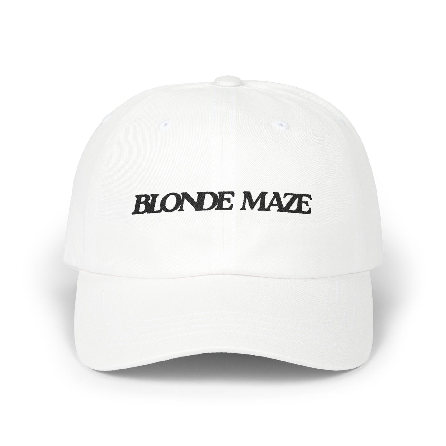 Blonde Maze Embroidered Cap - Black Logo