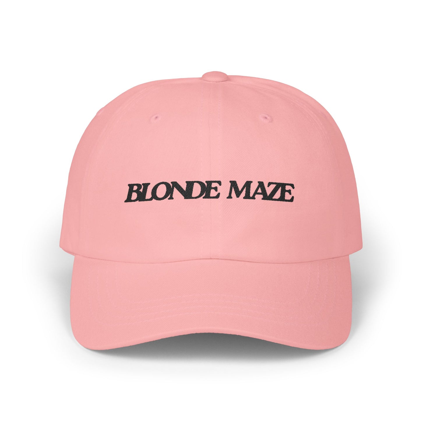 Blonde Maze Embroidered Cap - Black Logo