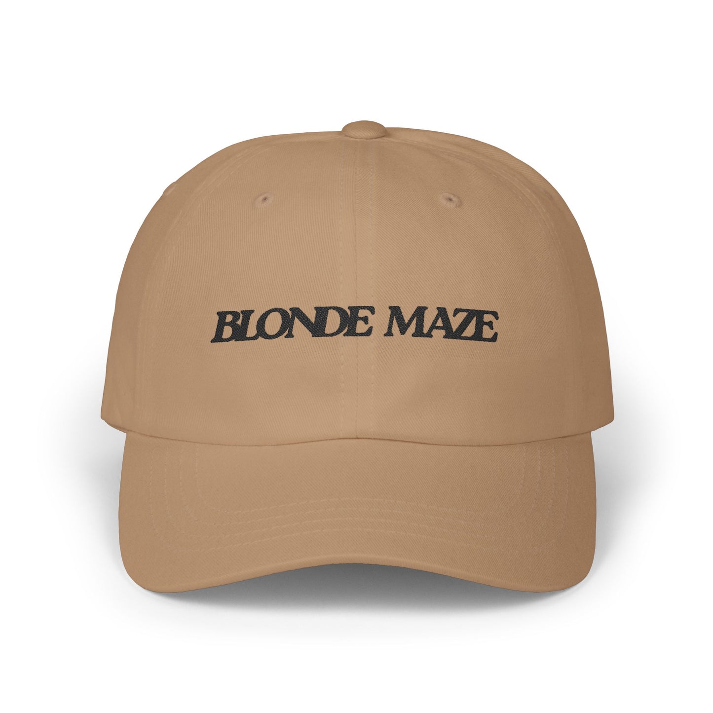 Blonde Maze Embroidered Cap - Black Logo
