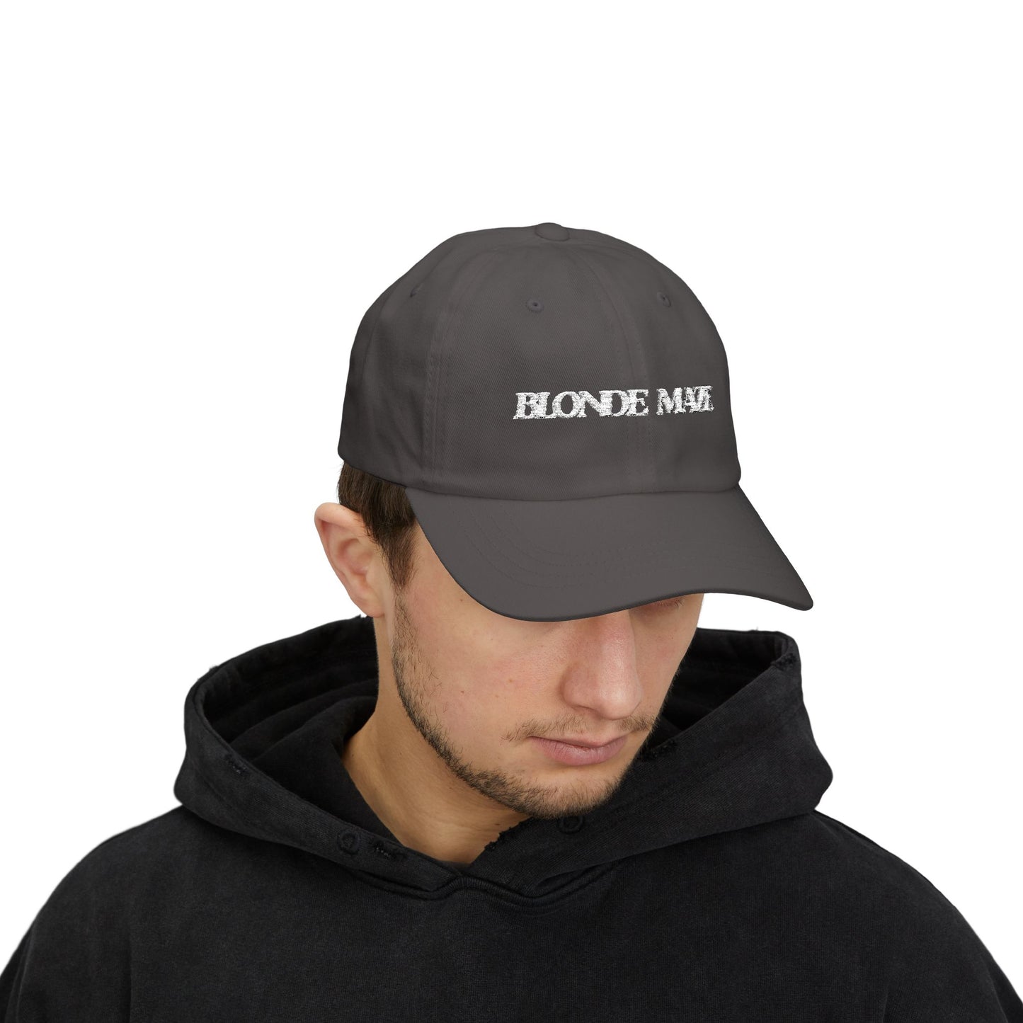 Blonde Maze Embroidered Cap - White Logo